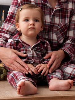 Bebé 0-36 meses-Pijama de Natal aos quadrados, para bebé, coleção cápsula família