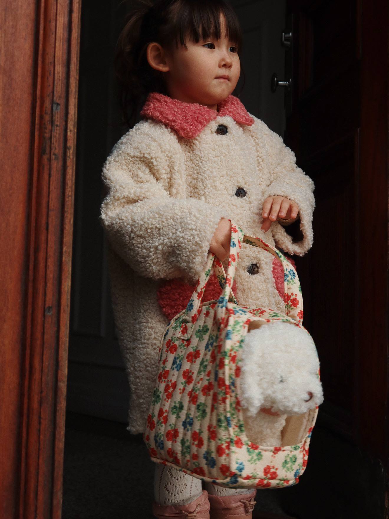 Cão peluche, Yvette KONGES SLOJD branco