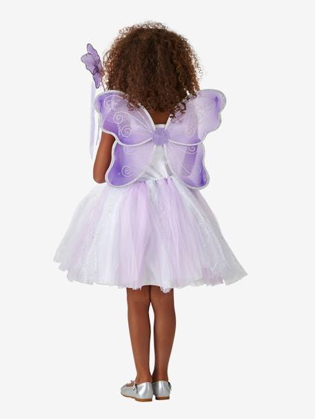 Disfarce de fada para menina Violeta medio liso com motivo 