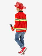 Disfarce de bombeiro Vermelho medio liso com motivo 