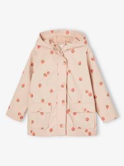 Menina 2-14 anos-Casacos, blusões-Impermeável estampado, com capuz, para menina