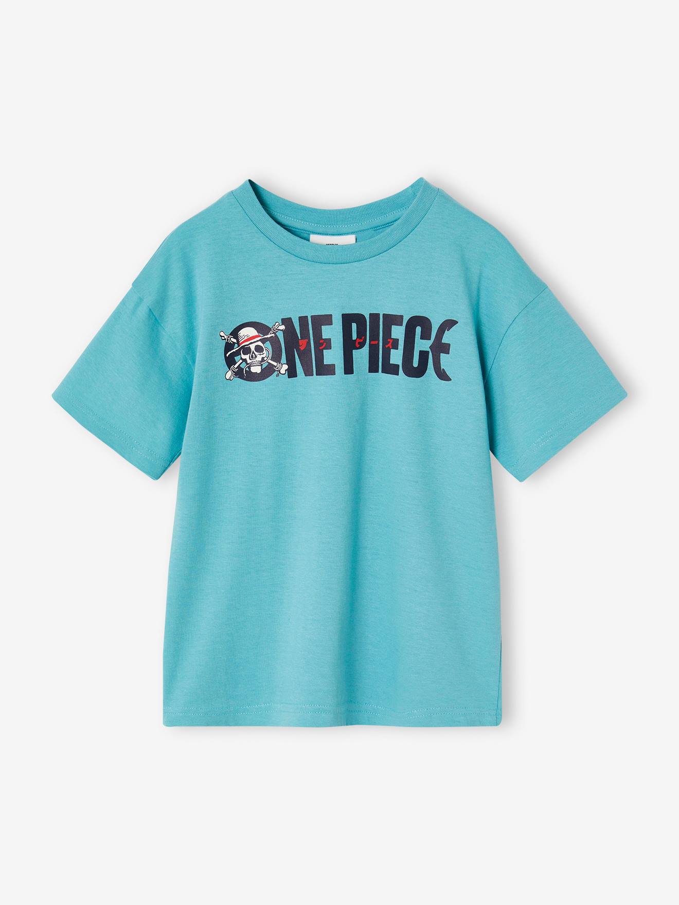 T-shirt One Piece Logo azul-acinzentado