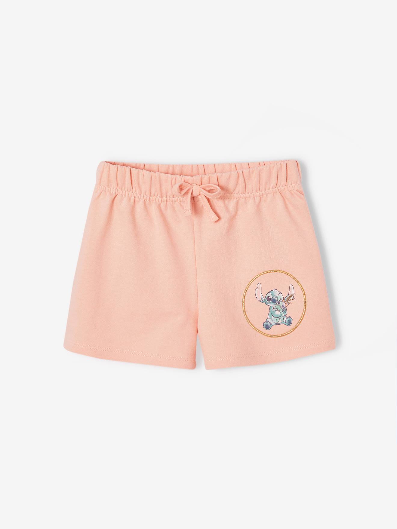Calções em moletão, Disney® Stitch rosa-pálido