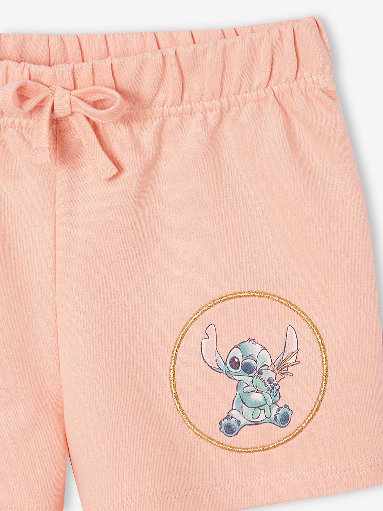 Calções em moletão, Disney® Stitch rosa-pálido