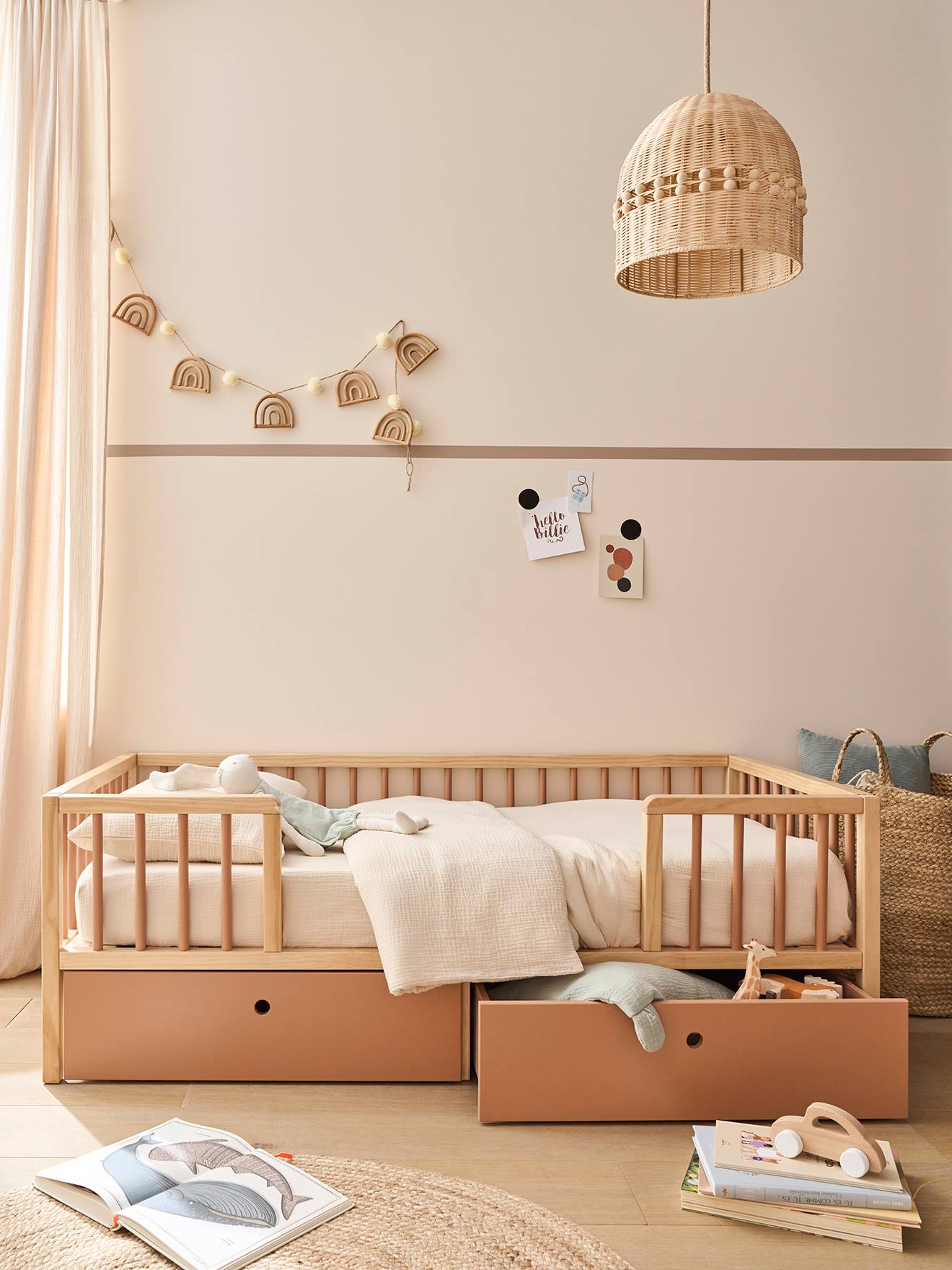 Cama de criança com grandes arrumações 70x140 cm, CACHE-RÊVES-Quarto e Arrumação-Vertbaudet | vertbaudet.pt