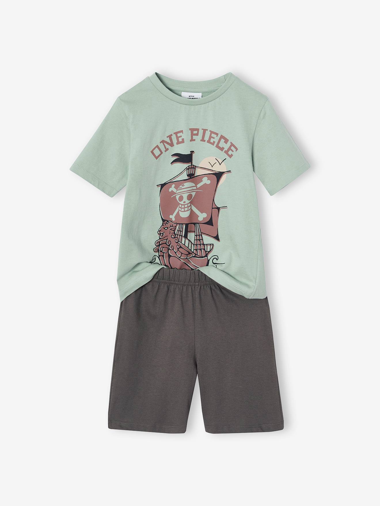 Pijama bicolor, ONE PIECE®   verde-água