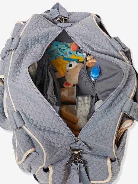 Saco de mudas Week-end da VERTBAUDET Azul medio liso 