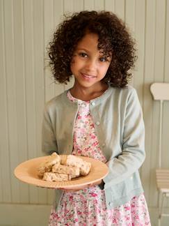 Menina 2-14 anos-Camisolas, casacos de malha, sweats-Casacos malha-Casaco Basics, em malha fina, para menina