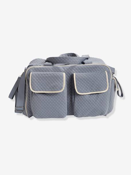 Saco de mudas Week-end da VERTBAUDET Azul medio liso 