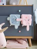 Capa de banho para bebé com capuz com bordado animais Azul cinza+Branco+Rosa+Verde água 