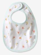 Lote de 7 babetes, para recém-nascido Cru e cinzento+Multicolor+Vermelho escuro liso 