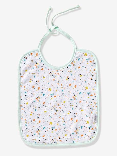 Lote de 7 babetes para bebé VERTBAUDET Estrelas/gotas água+Motivos de frutas+Multicolor+Vermelho escuro liso com motiv 