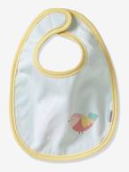 Lote de 7 babetes, para recém-nascido Cru e cinzento+Multicolor+Vermelho escuro liso 