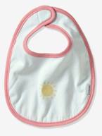 Lote de 7 babetes, para recém-nascido Cru e cinzento+Multicolor+Vermelho escuro liso 