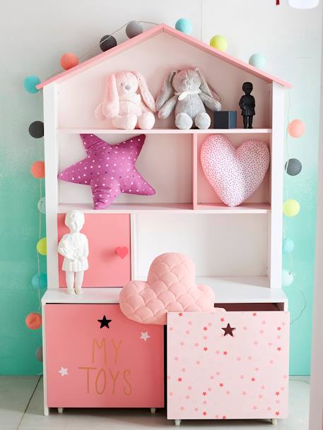 Peluche Coelhinho personalizável e a sua caixa para oferta Branco+Cinzento+Rosa 