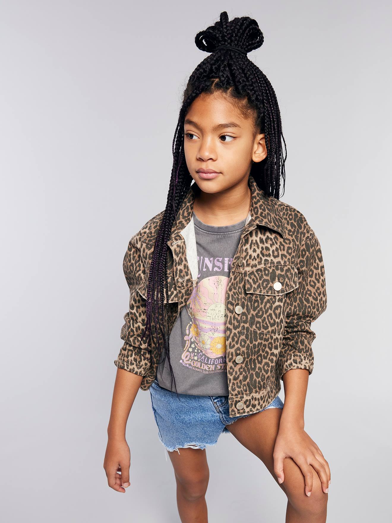 Casaco leopardo, oversize, da JONEN bege