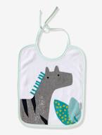 Lote de 7 babetes para bebé VERTBAUDET Estrelas/gotas água+Motivos de frutas+Multicolor+Vermelho escuro liso com motiv 