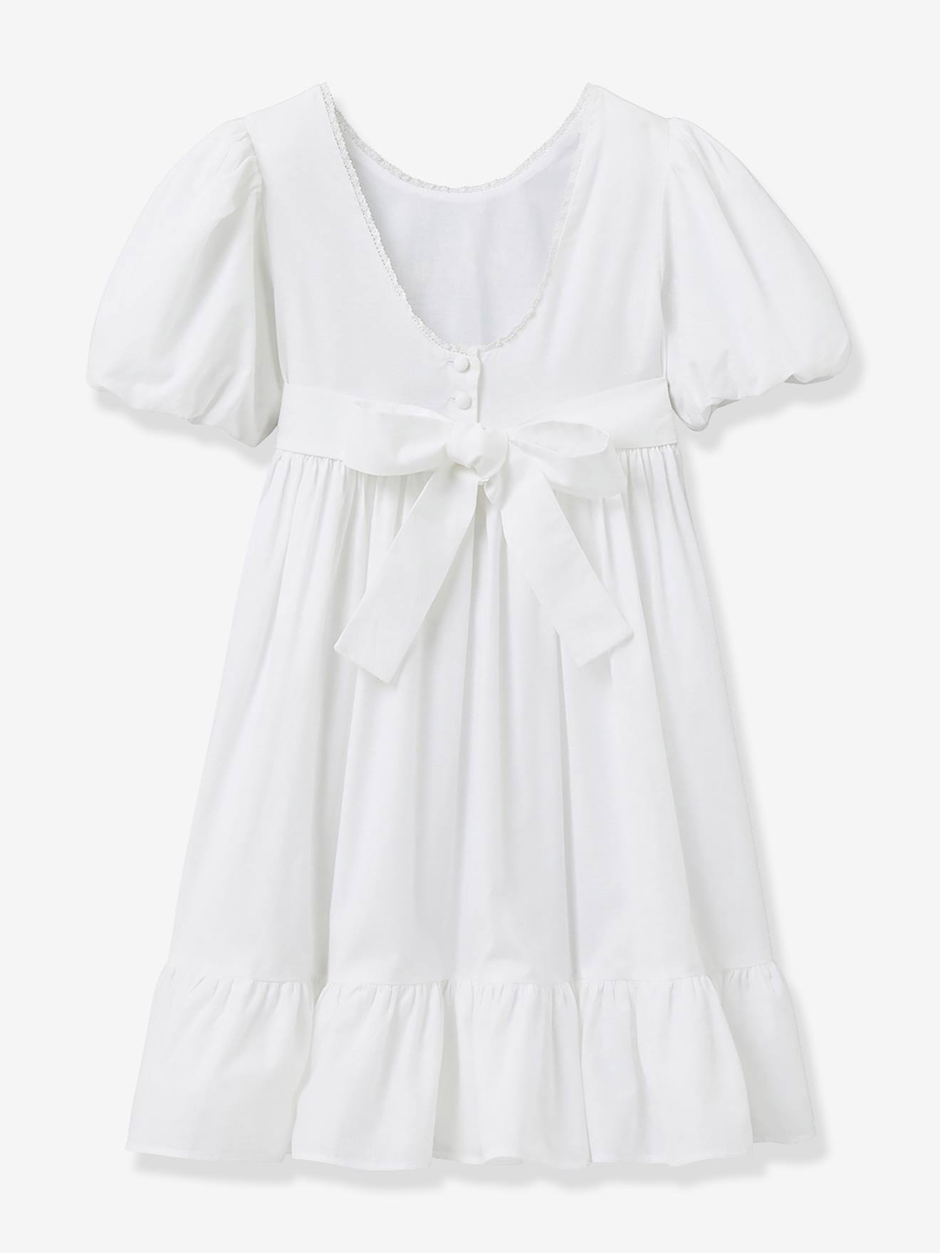 Vestido para menina, Charlie - Cerimónia Arabesco, da CYRILLUS cru