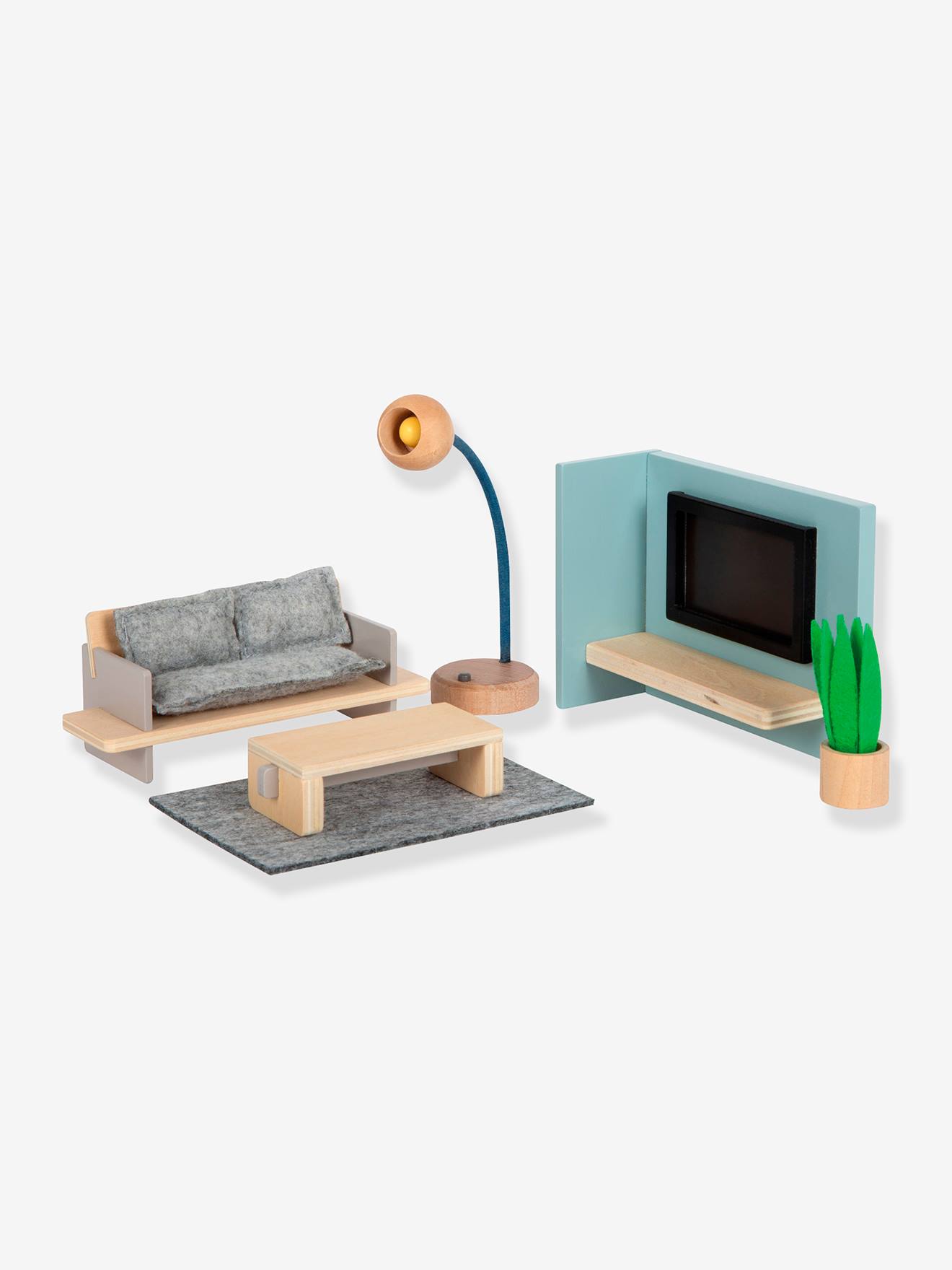 Casa de Bonecas – Conjunto de Sala de Estar small foot® multicolor