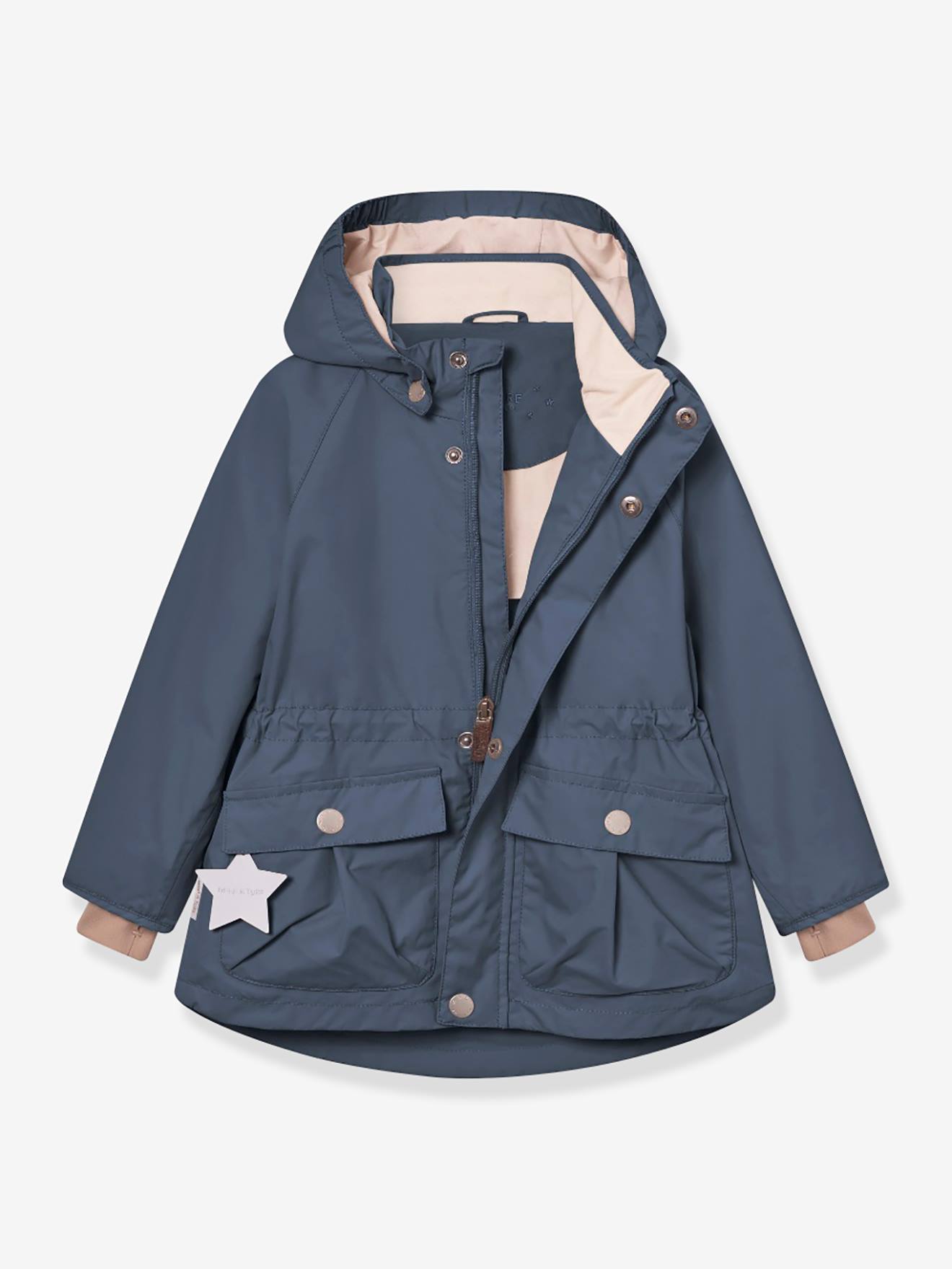Parka de meia-estação, para criança, MATALLURE MINI A TURE azul-escuro