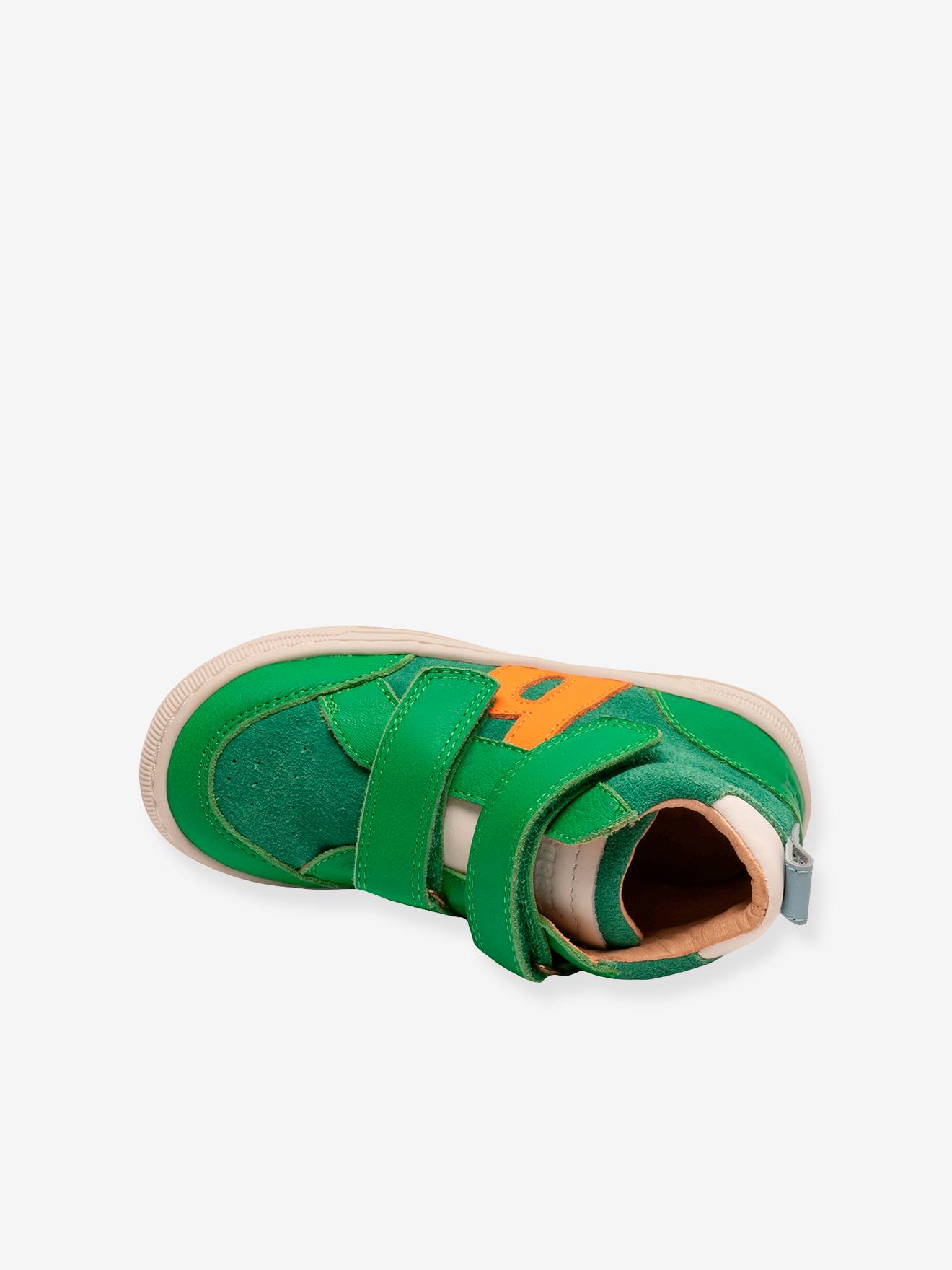 Sapatilhas de cano alto infantis DYLAN bisgaard verde