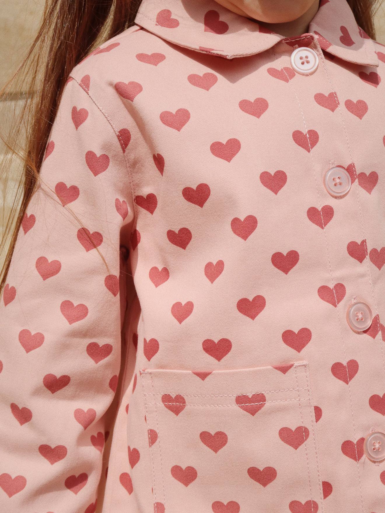 Casaco estilo camisa, KONGES SLOJD rosa