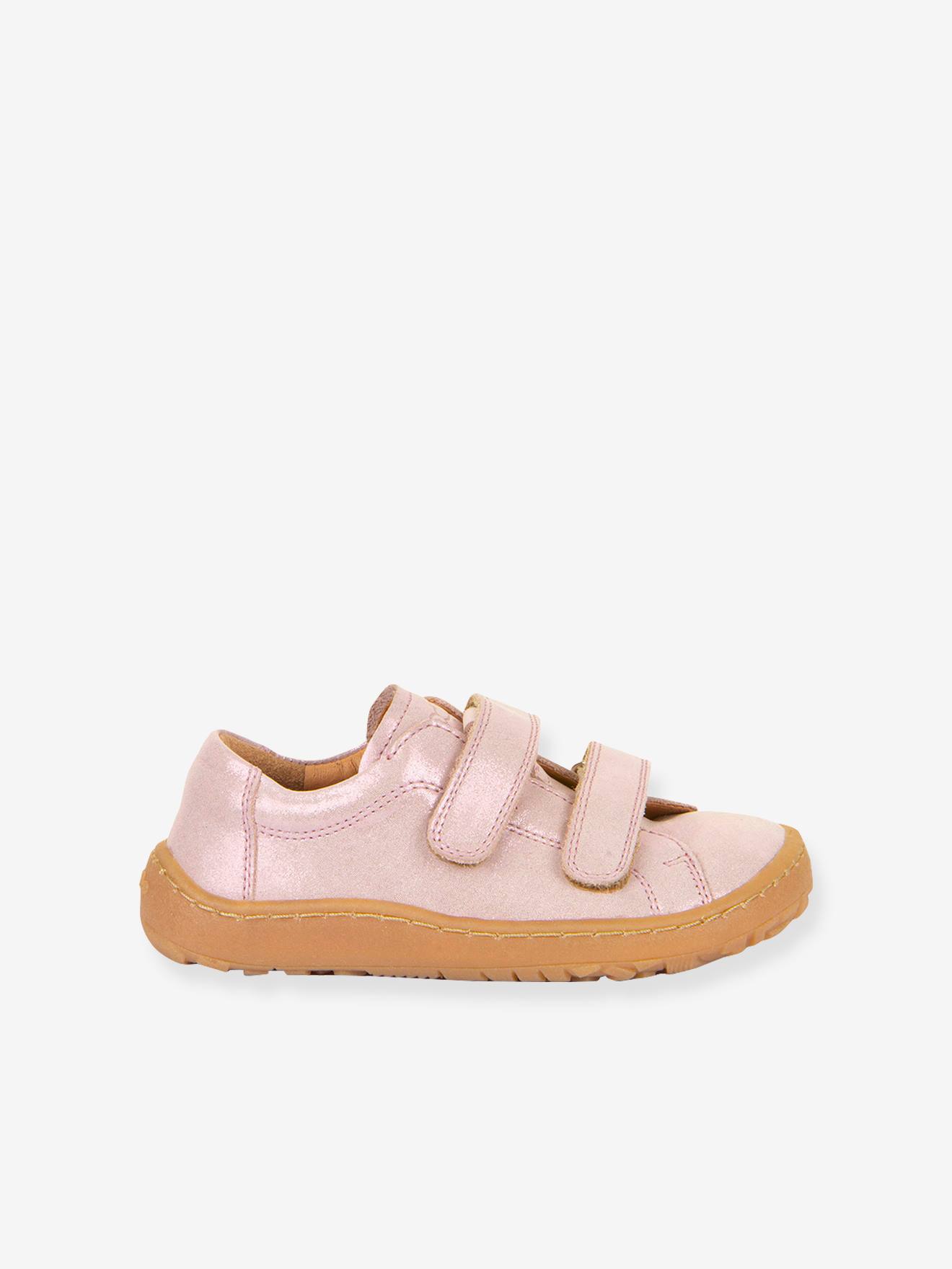 Sapatinhos com barras autoaderentes, BAREFOOT BASE froddo rosa