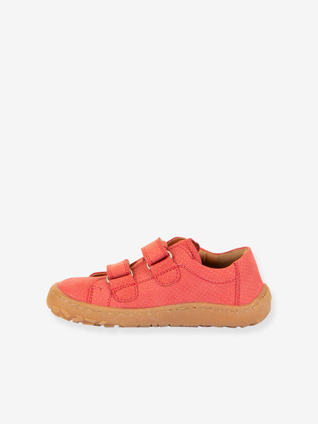 Sapatinhos com barras autoaderentes, BAREFOOT BASE froddo coral