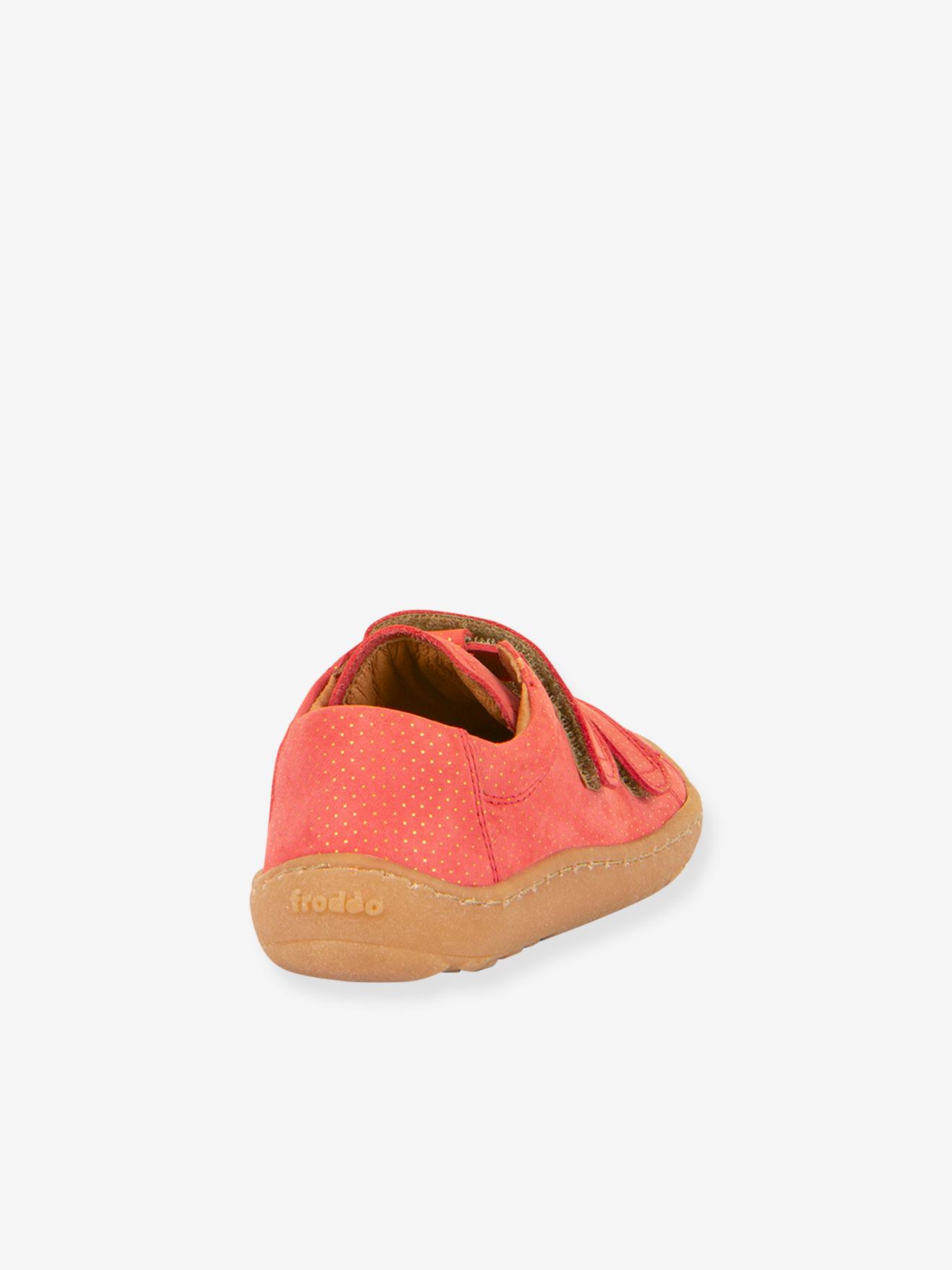 Sapatinhos com barras autoaderentes, BAREFOOT BASE froddo coral