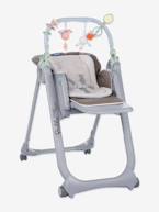 Cadeira alta evolutiva Polly Magic Relax, da CHICCO Bege medio liso+Cinzento medio liso+Vermelho medio liso 