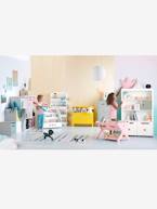 Biblioteca com rodas Sirius Branco/cinza 