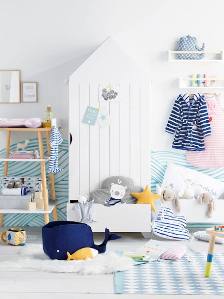 Mesa de mudas, tema Confetes Branco 