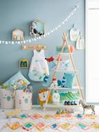 Contorno de berço modulável, tema Jungle party Verde-claro estampado 