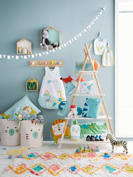 Lote de 7 babetes para bebé VERTBAUDET Estrelas/gotas água+Motivos de frutas+Multicolor+Vermelho escuro liso com motiv 