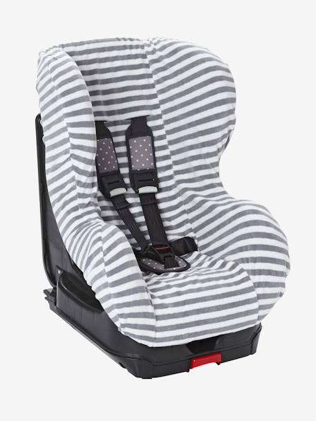 Capa elástica para cadeira-auto 0+/1 Denim estrelas+Riscas 