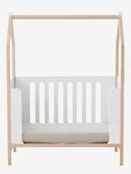 Cama de bebé COCONUT transformável em sofá AMARELO MEDIO LISO+Branco claro liso 