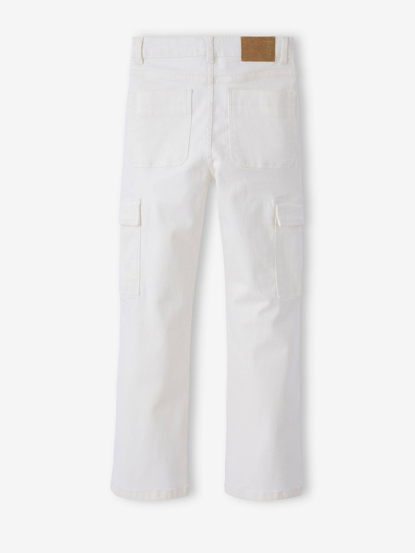 Calças cargo para menina, JONEN cru