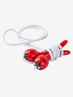 Corda de saltar, Joaninha, em madeira Vermelho escuro liso com motiv 