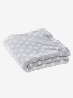 Têxtil-lar e Decoração-Roupa de cama bebé-Mantas, edredons-Cobertor para criança em microfibra, estampado às estrelas