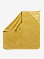 Capa de banho, Panda Amarelo escuro liso com motivo 