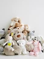 Peluche Coelhinho personalizável e a sua caixa para oferta Branco+Cinzento+Rosa 