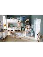 Pista de comboio em madeira e acessórios da quinta Castanho-claro liso com decora 