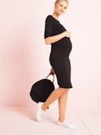 Vestido tubo, para grávida Preto escuro liso 