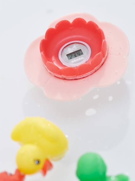 Termómetro de banho 'nenúfar', da BEABA Bicolor azul+Rosa claro liso 