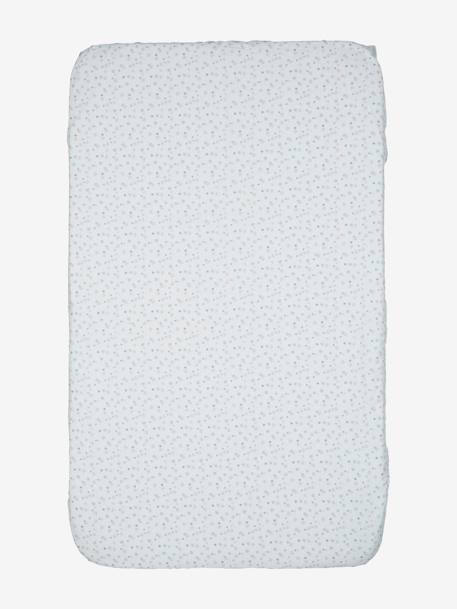 Lote de 2 lençóis-capa para berços evolutivos CHICCO Next2Me Cinzento claro estampado 