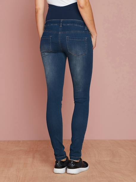 Jeans slim, entrepernas 85 cm, para grávida Double stone+Ganga black+Ganga brut+Ganga cinza+Ganga cinzento-claro+Ganga stone 