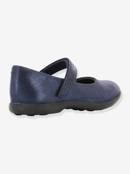 Sapatos para menina Ambellie, Kickers® Azul escuro metalizado+Bege claro liso+Castanho medio metalizado 