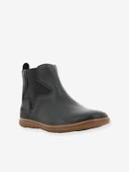 Botas para menina Vermillon da KICKERS® efeito irisado Azul escuro liso+Preto escuro liso 