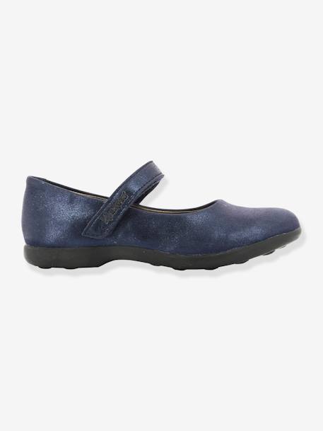 Sapatos para menina Ambellie, Kickers® Azul escuro metalizado+Bege claro liso+Castanho medio metalizado 
