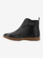 Botas para menina Vermillon da KICKERS® efeito irisado Azul escuro liso+Preto escuro liso 